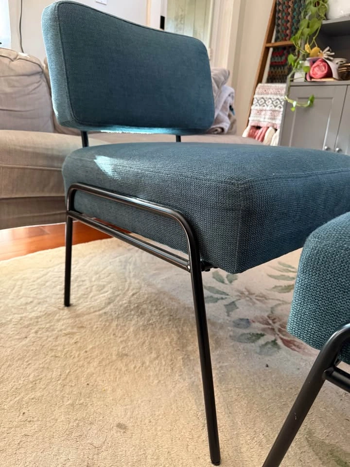MCM style lounge chair and ottoman - photo 2