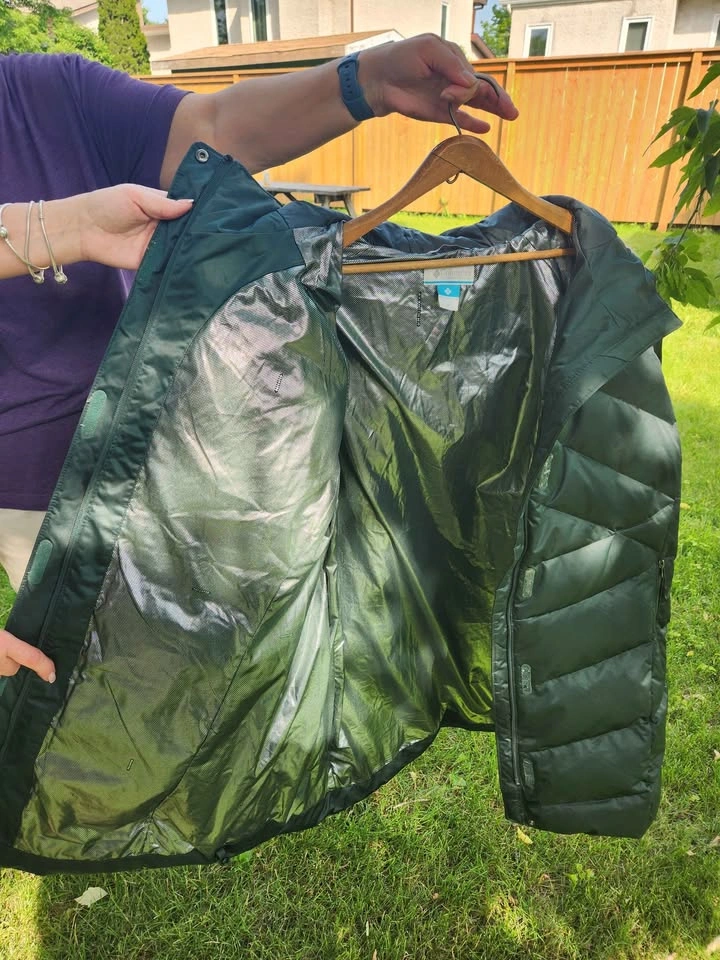 3x Columbia winter jacket dark green - women's style - photo 3
