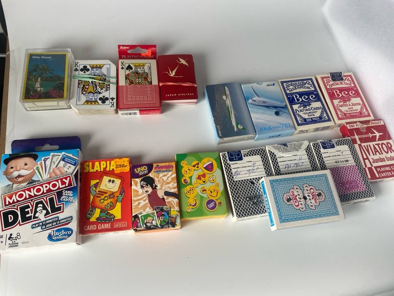 Vintage Playing Cards Lot Airline Casino Bee Aviator ANA EVA - photo 2