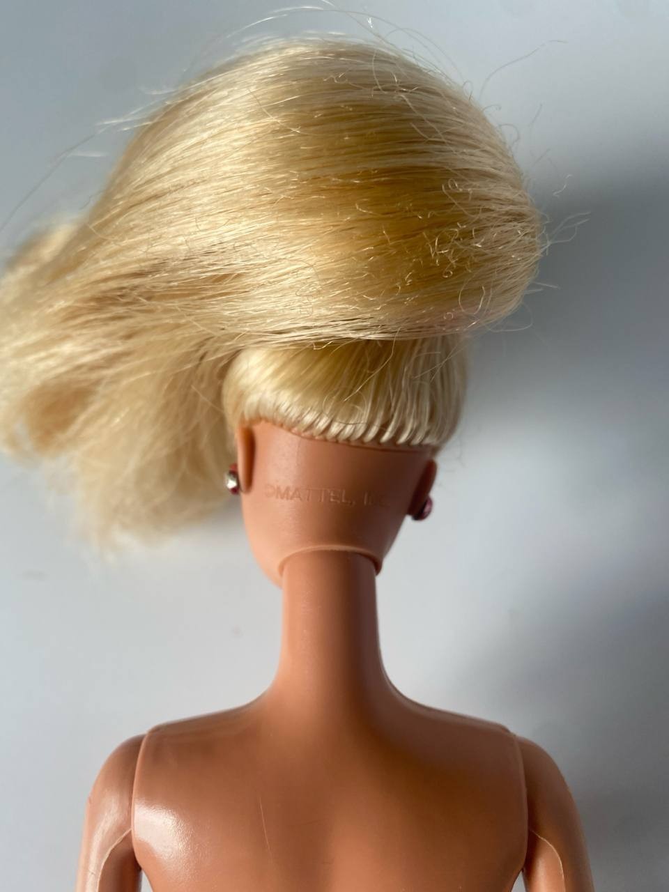 Mattel Barbie Doll Blonde Ponytail Pink Earrings 1976 Head 1966 - photo 4