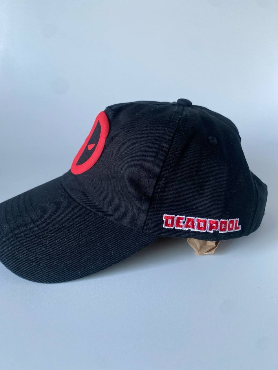 Marvel Deadpool Logo Snapback Hat Black Red Adjustable - photo 2