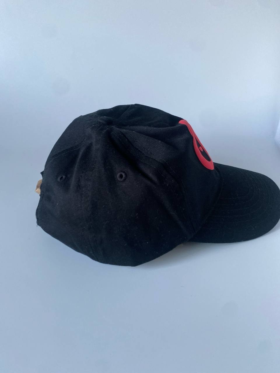 Marvel Deadpool Logo Snapback Hat Black Red Adjustable - photo 4