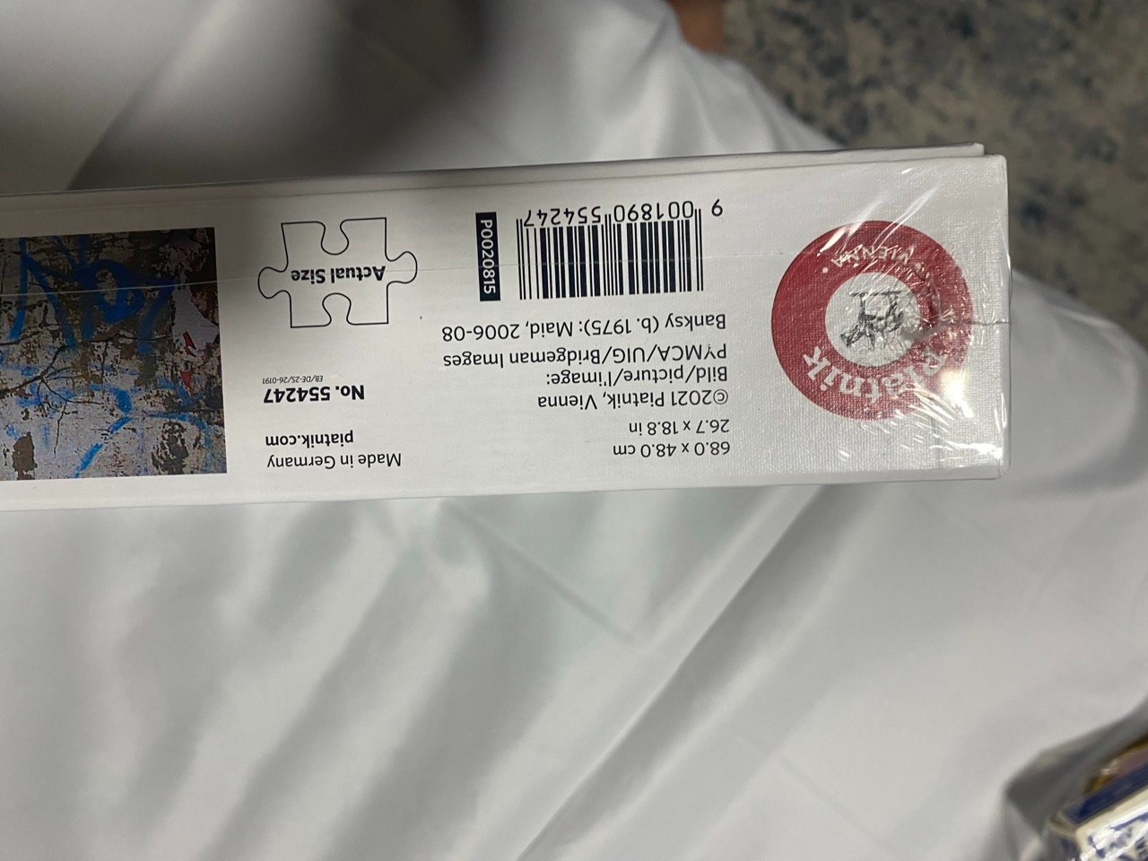 Sealed Banksy Piatnik 1000 Piece Puzzle — Maid Made in Germany - photo 3