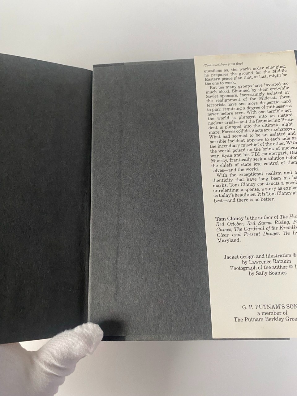 Sum of All Fears by Tom Clancy (1991, Hardcover) - photo 5