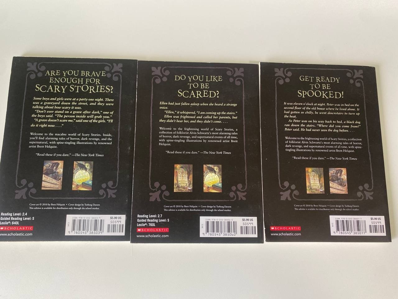 Alvin Schwartz Scary Stories Trilogy Book Lot Scholastic 2011 - photo 3