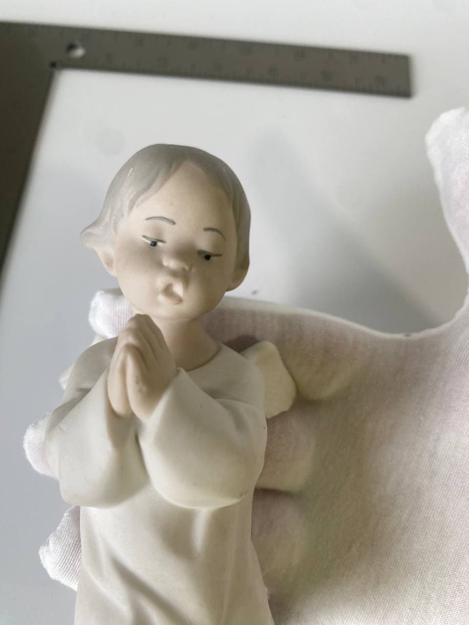 Lladró Praying Angel Figurine #4538 Porcelain Hand Made in Spain - photo 2