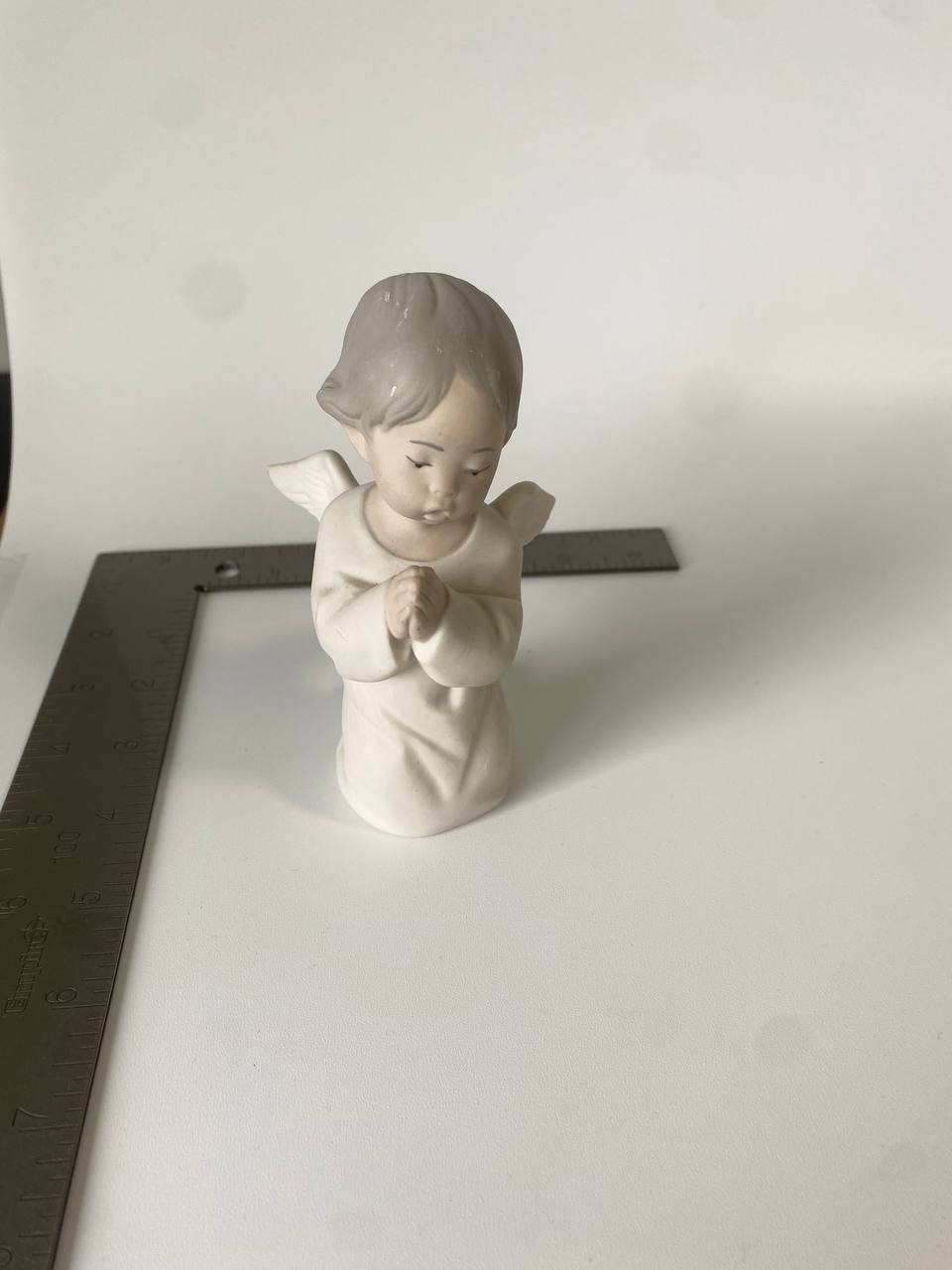Lladró Praying Angel Figurine #4538 Porcelain Hand Made in Spain - photo 3