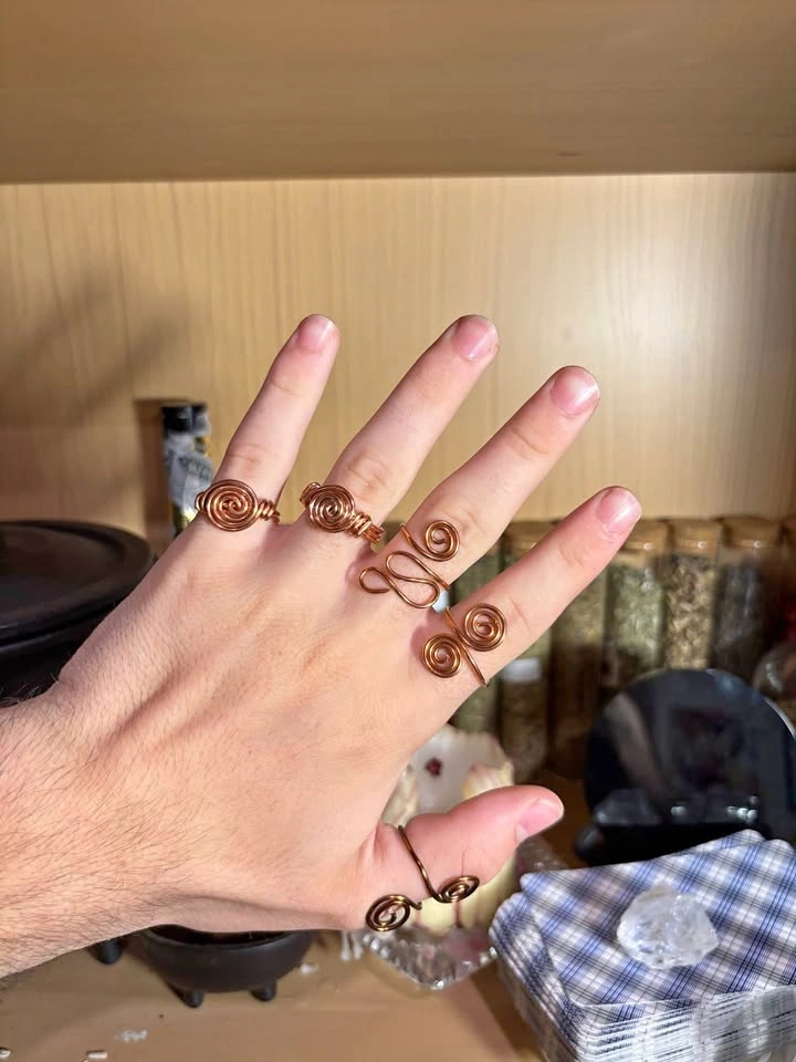 ✨ Handmade Copper Wire Rings ✨