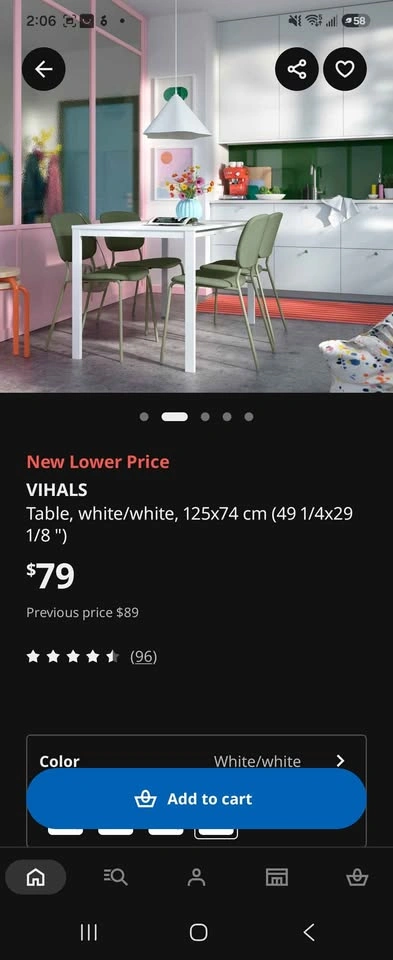 Modern White Desk / Study & Dining Table - Excellent Condition - photo 2