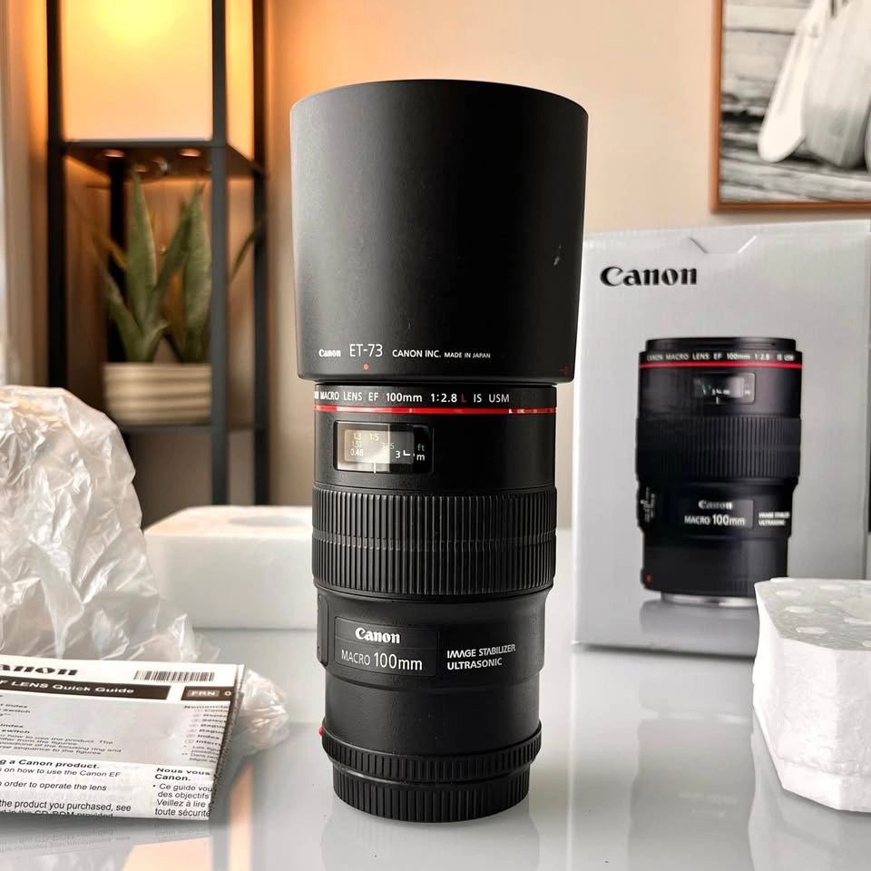 📸Canon Macro EF 100mm f/2.8 L IS USM Lens - Like new - photo 4
