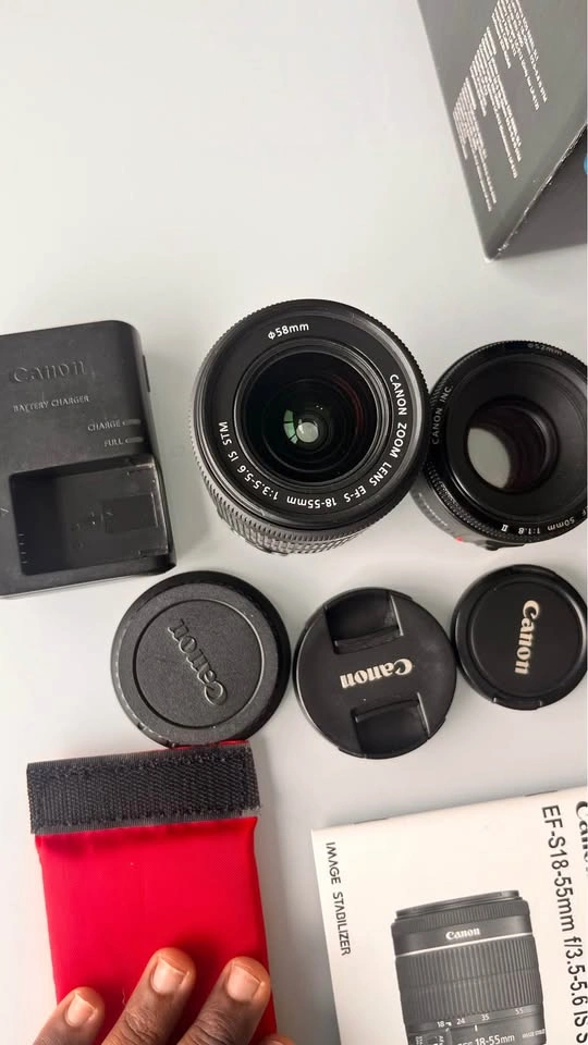 📸Complete Canon SL1 Bundle – 3 Lenses, Touchscreen – Full Kit - photo 3