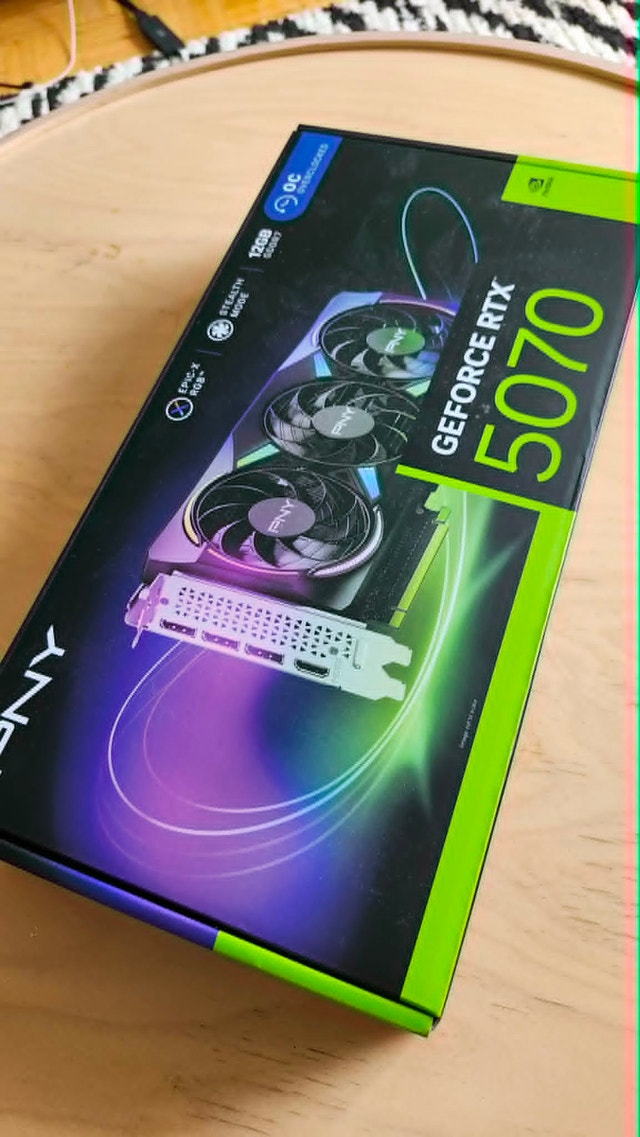 PNY EPIC-X GeForce RTX 5070 ARGB OC 12GB Graphic card - photo 4