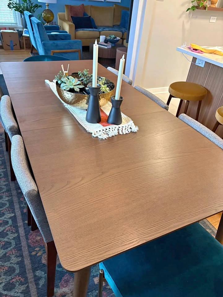 Burrow Serif Extendable Dining Table (Walnut) - New in Box
