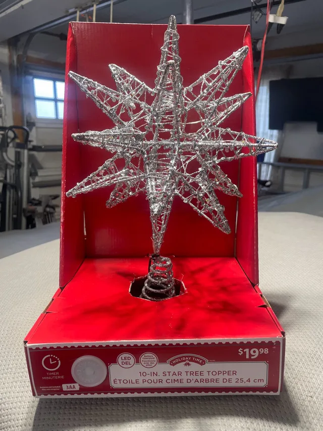 NEW Christmas tree LED lighted star - 10” inch thumbnail