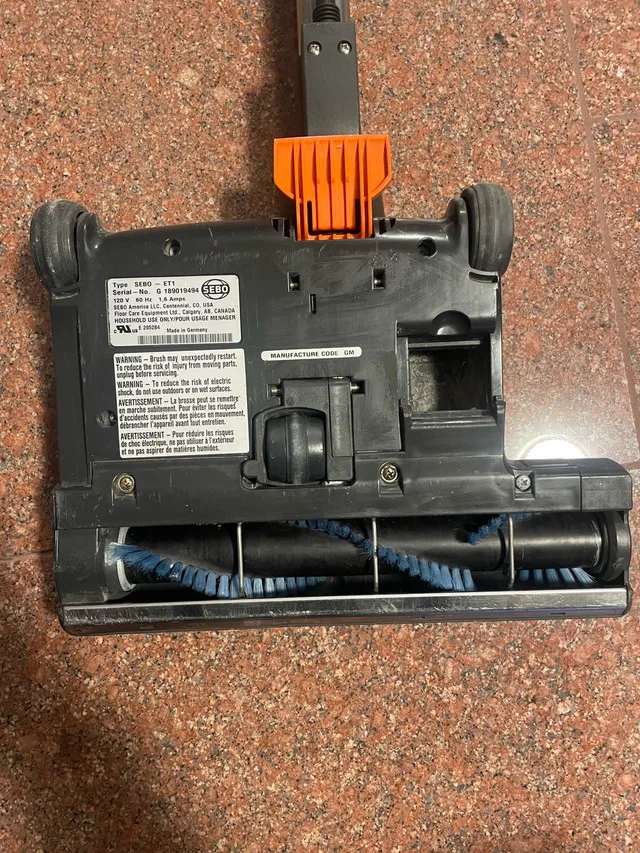 Sebo ET-1 vacuum cleaner power head image indicator(3)