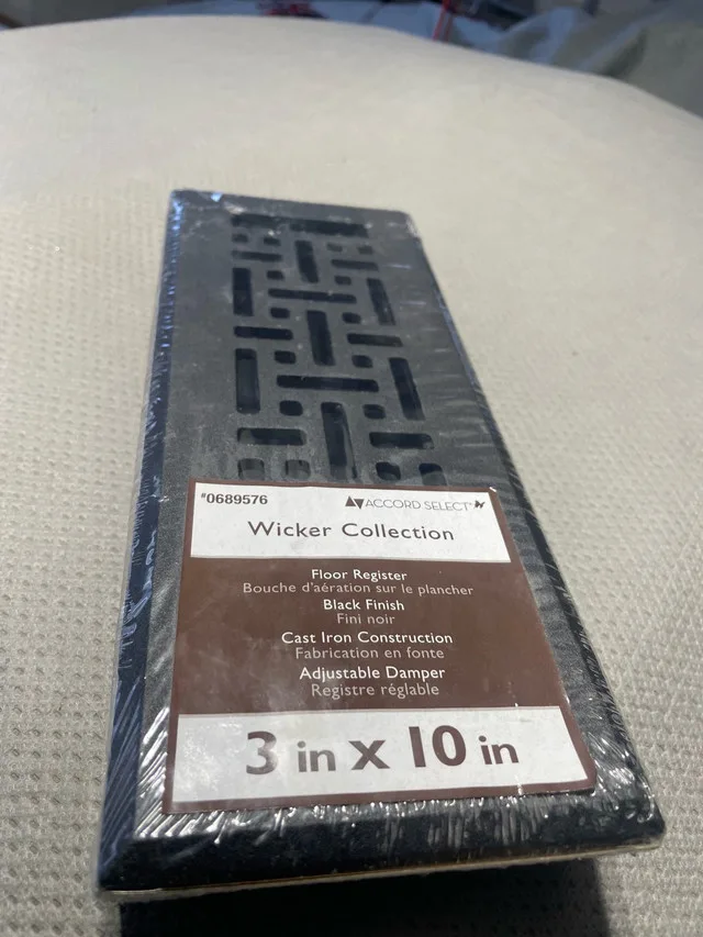 Accord Select wicker collection - black cast iron 3” x 10” thumbnail