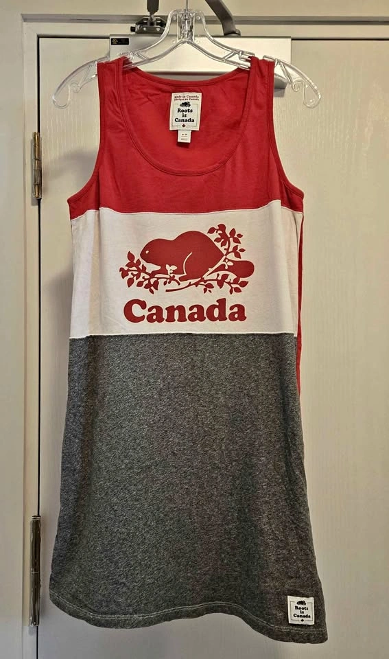 Roots Brand Canada Day Tank Jersey Dress – Size Small