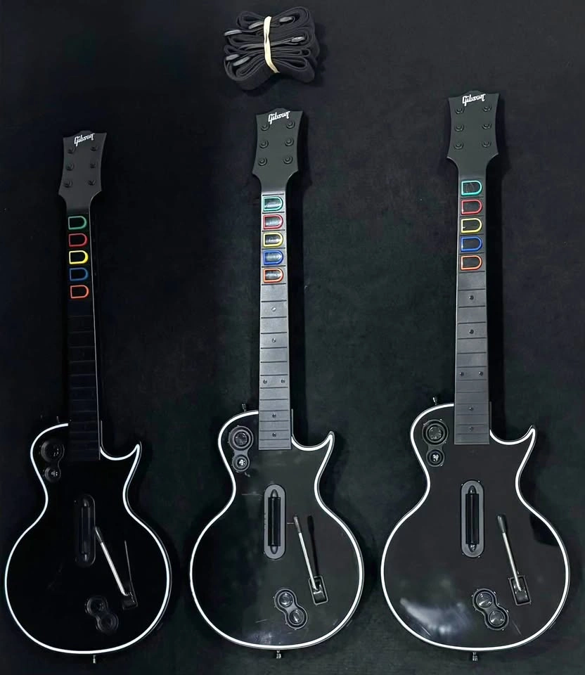 3x PS3 Guitar Hero Gibson Les Paul Wireless Controllers