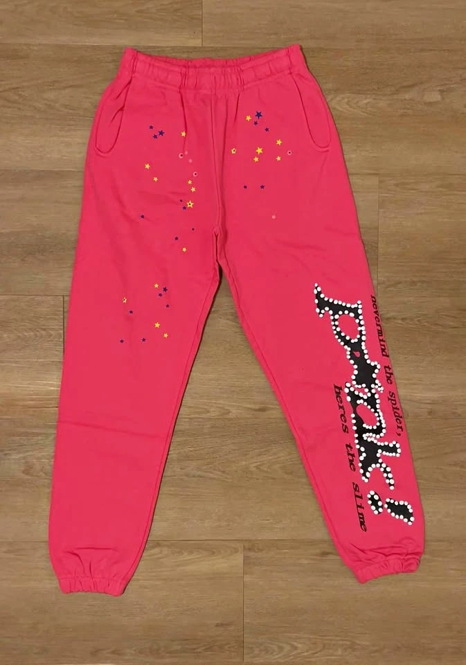 Pink Sp5der Sweats