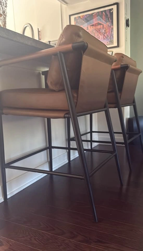 BNIB Atik Upholstered Counter Stool (Set of 2) - Missing Parts - photo 5