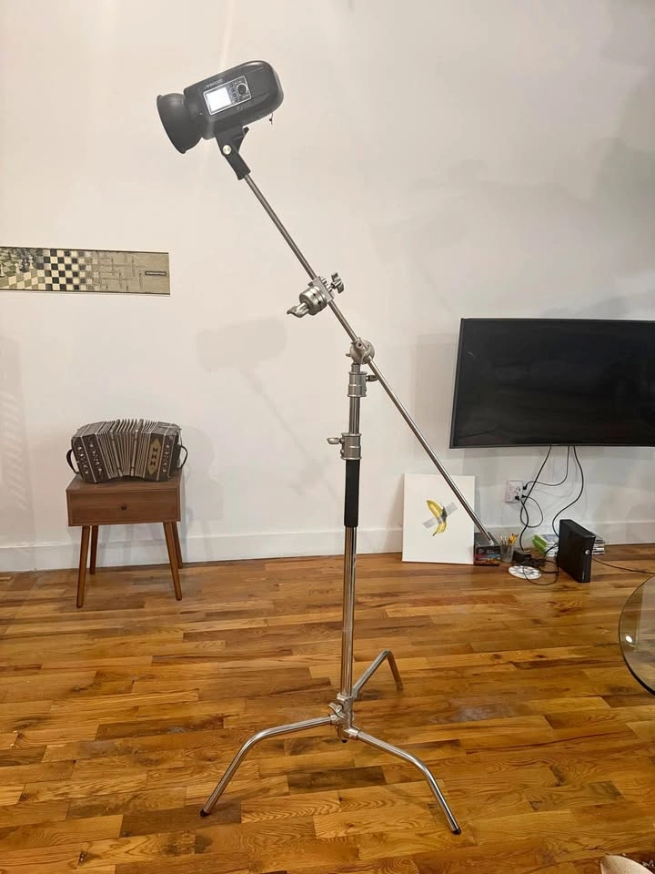 C Stand with Boom Arm & Sliding Legs