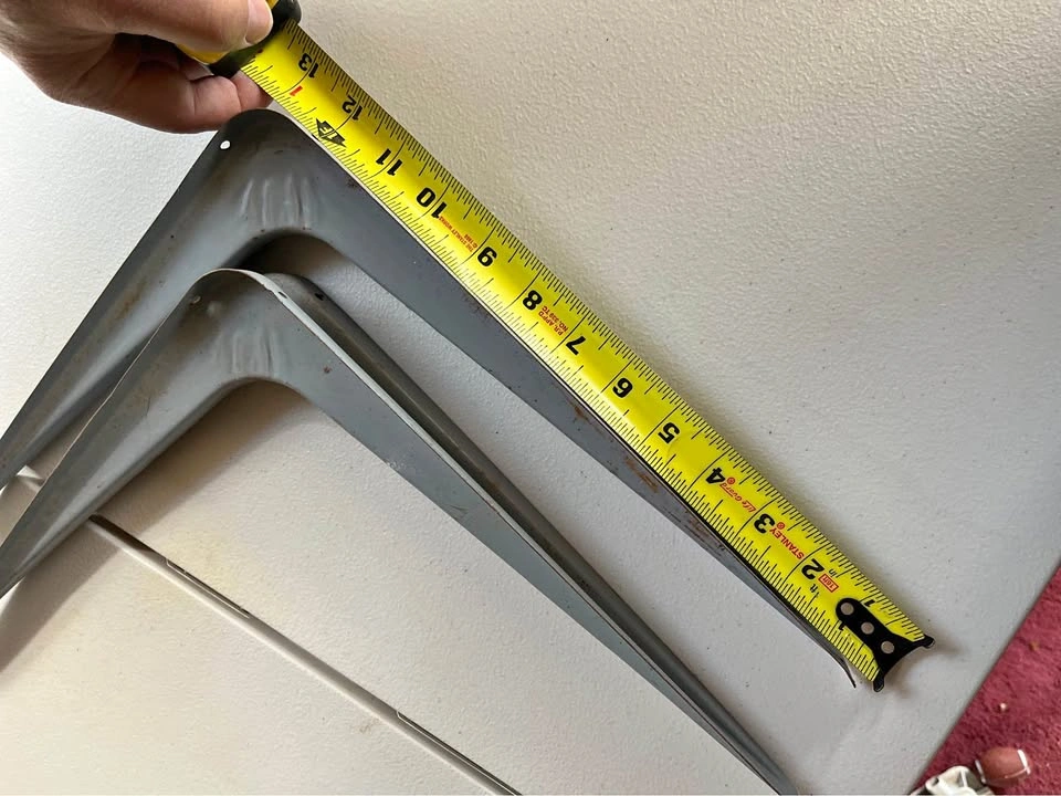 Shelf bracket 13” by 11” 2 brackets