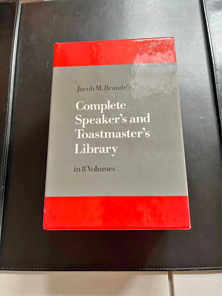 Jacob M. Braude's Complete Speaker's Toastmaster's Library 8 Vol