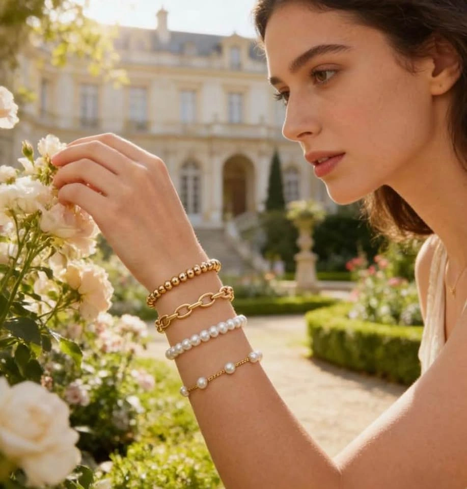 ✨ Luxe Layered Gold Bracelet Set — $20 (4‑Piece Stack) - photo 4