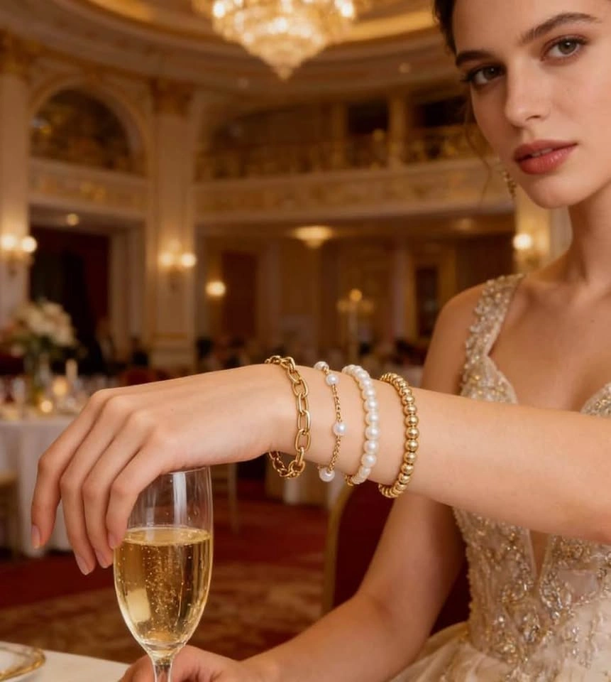 ✨ Luxe Layered Gold Bracelet Set — $20 (4‑Piece Stack) - photo 5