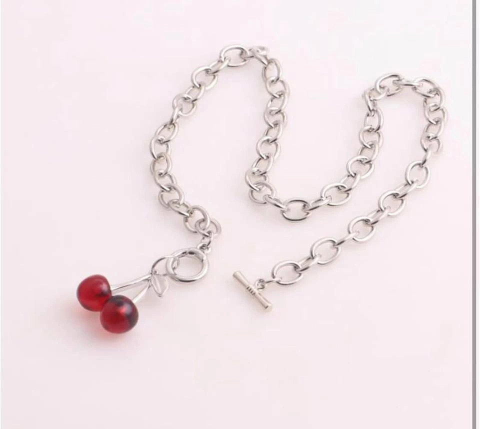 Cherry Charm Earring & Necklace Set — $8 - photo 2
