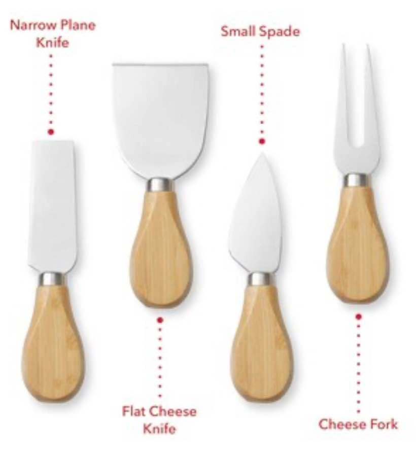 Cheese serving board with knife storage drawer & utensils - photo 3