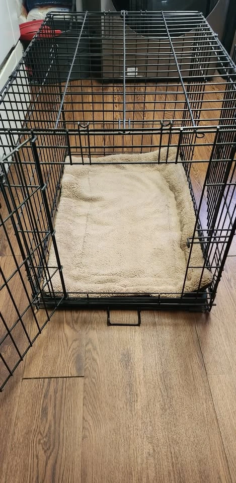 30" Wire Dog Crate with Tray & Bed - photo 3