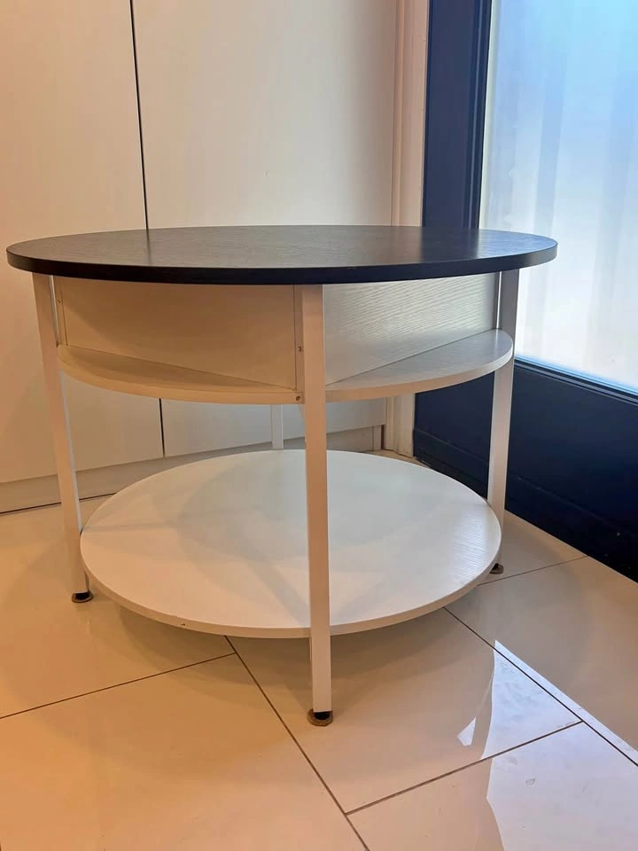 Round Lift-Top Coffee Table with Hidden Storage - photo 2