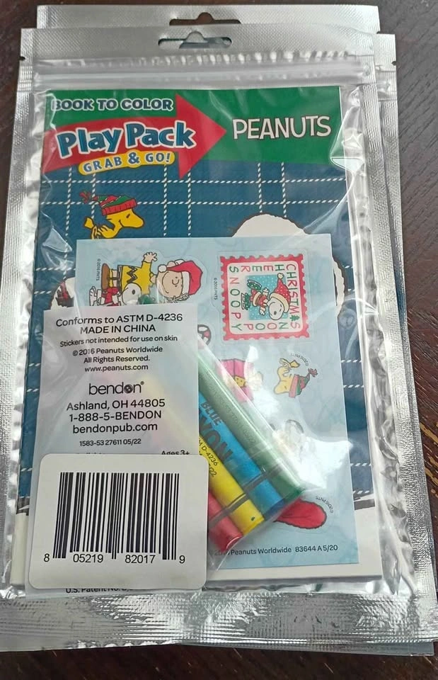 Snoopy Peanuts Coloring Book Stickers Kit 3 Total Take All - photo 2