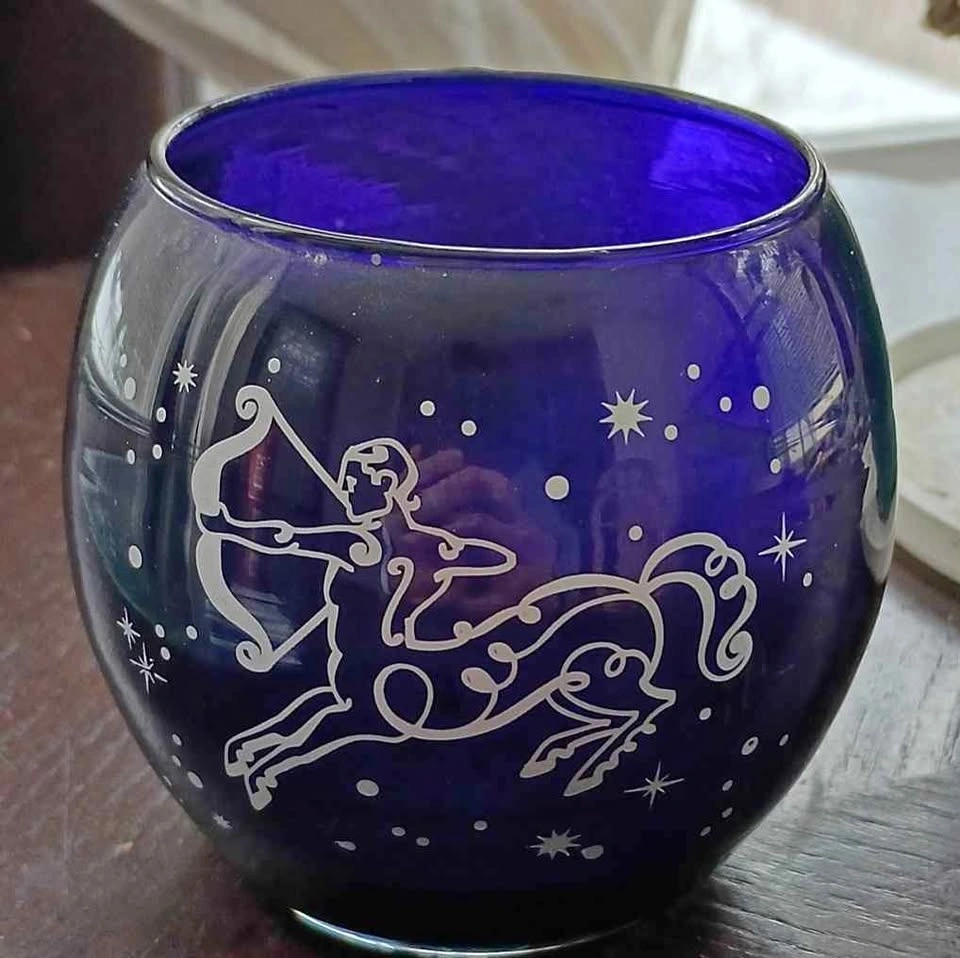 Party Lite Rare Sagittarius Candle Horoscope Celestial Lights