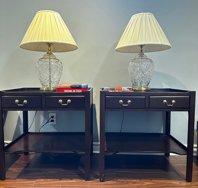Vintage Wildwood Rocky Mount Crystal Table Lamps - photo 2