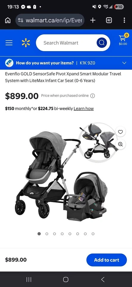 New Evenflo Pivot Xpand Travel System with LiteMax Car Seat