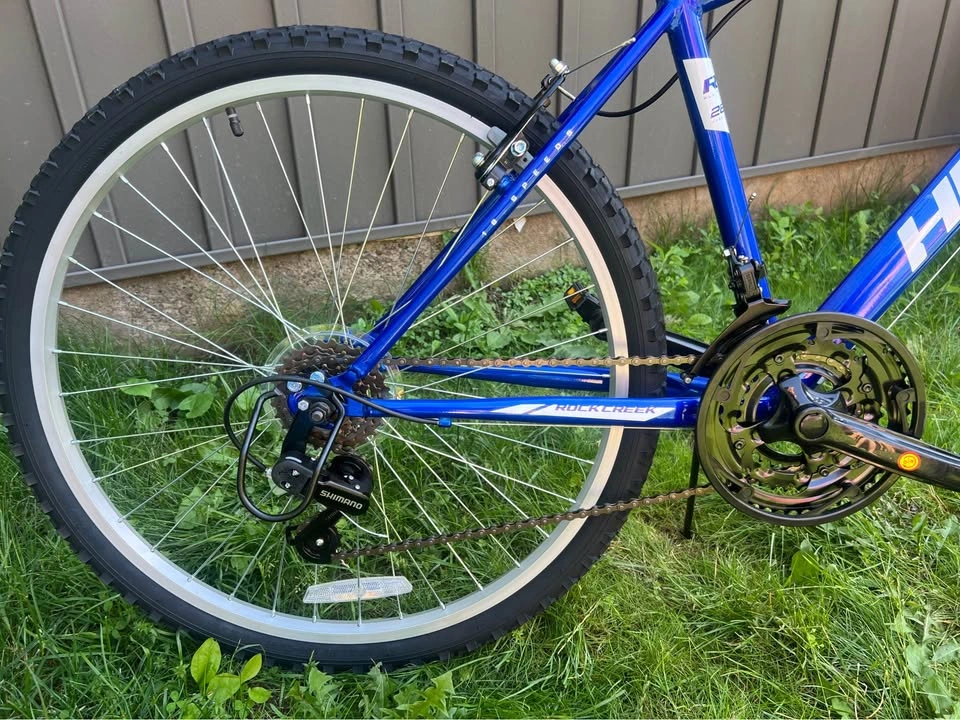 Huffy 26” Rock Creek Mountain Bike, Fits Riders 60”+, Blue - photo 4