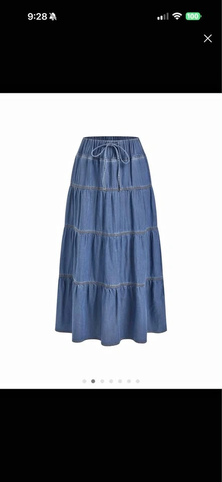 Denim mid rise skirt Brand new from Cider