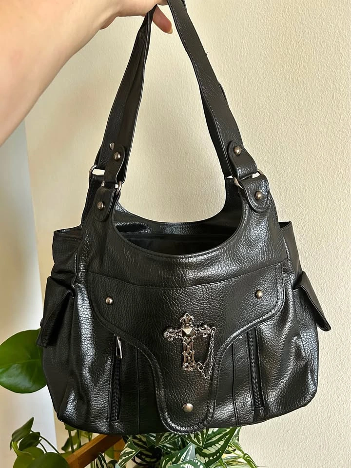 Y2K goth shoulder bag
