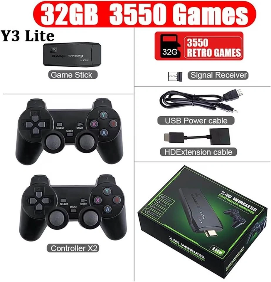 Retro Game Stick 4K HD Console – 3,000+ Classic Games - photo 3