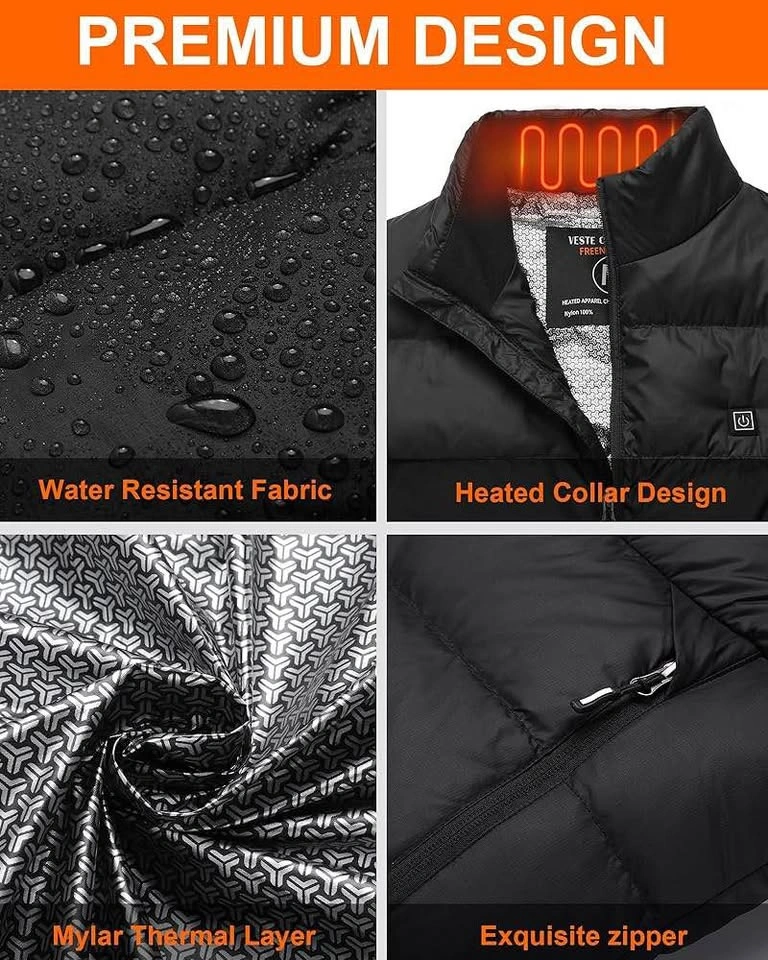 Heated Vest for Men/Women – 15 Heating Zones | 10000mAh Battery - photo 2