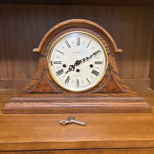 Howard Miller Westminster Chime Oak Mantel Clock