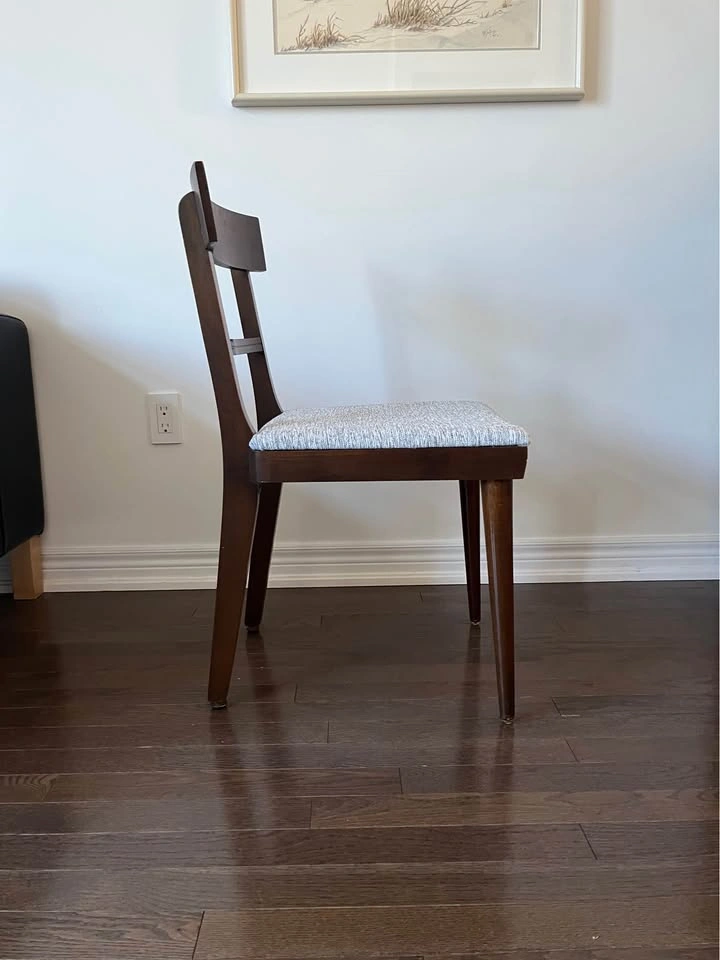 Set of 5 Mid-Century Modern Walnut Dining Chairs by Knechtel - photo 5