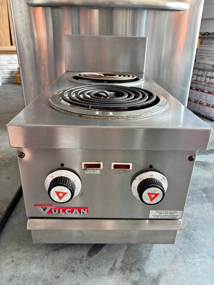 Vulcan commercial 2 burner electric countertop stove hot plate