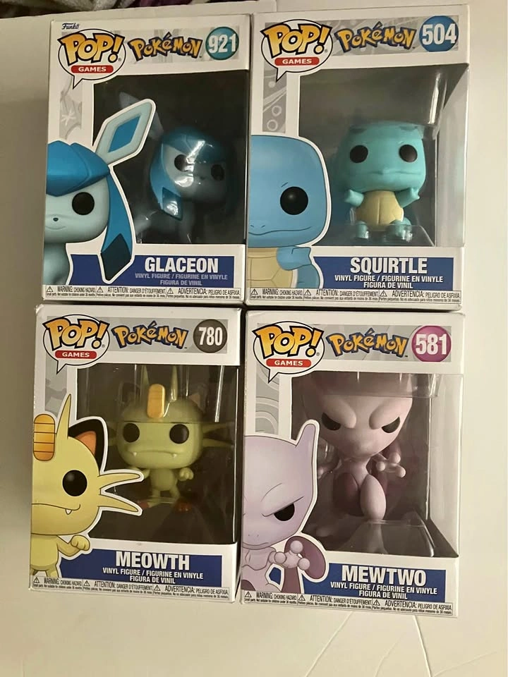 Pokemon Funko pops ($25 lowest $35 Highest)