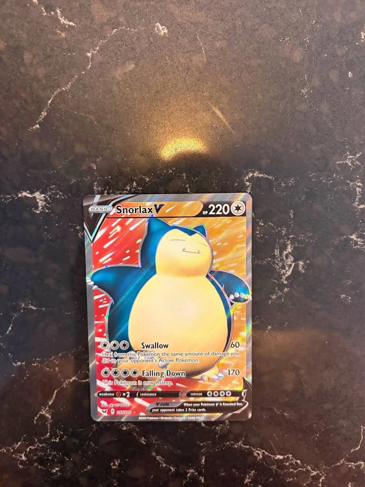 Pokemon Snorlax V 197/202
