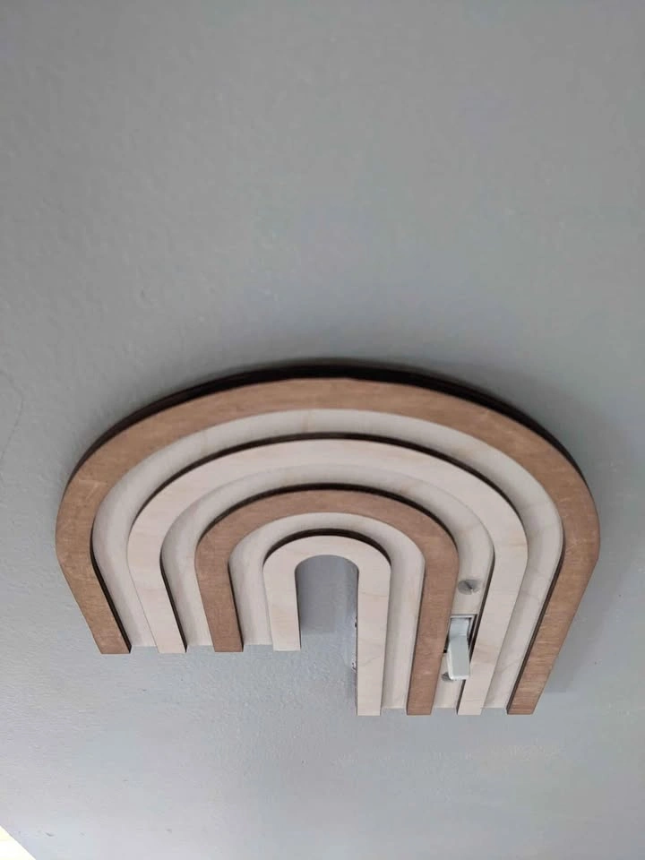 Rainbow wood light switch cover - photo 3