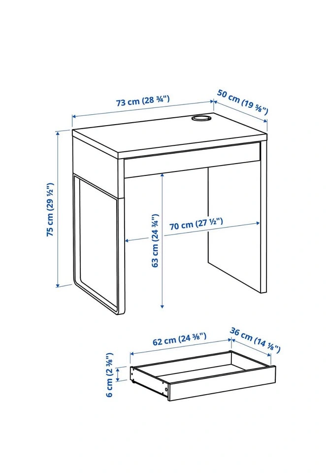 IKEA Micke Desk (chair and monitor also available) - photo 2