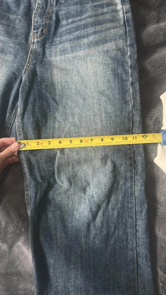 Vintage Wide Leg Blue Jeans - photo 4